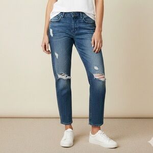 DKNY Women's Blue Straight Leg Jeans